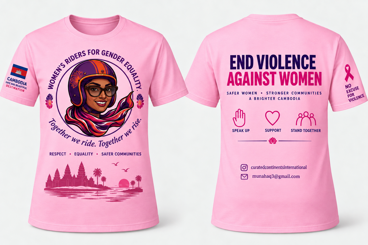 Ride With Confidence campaign T-shirt